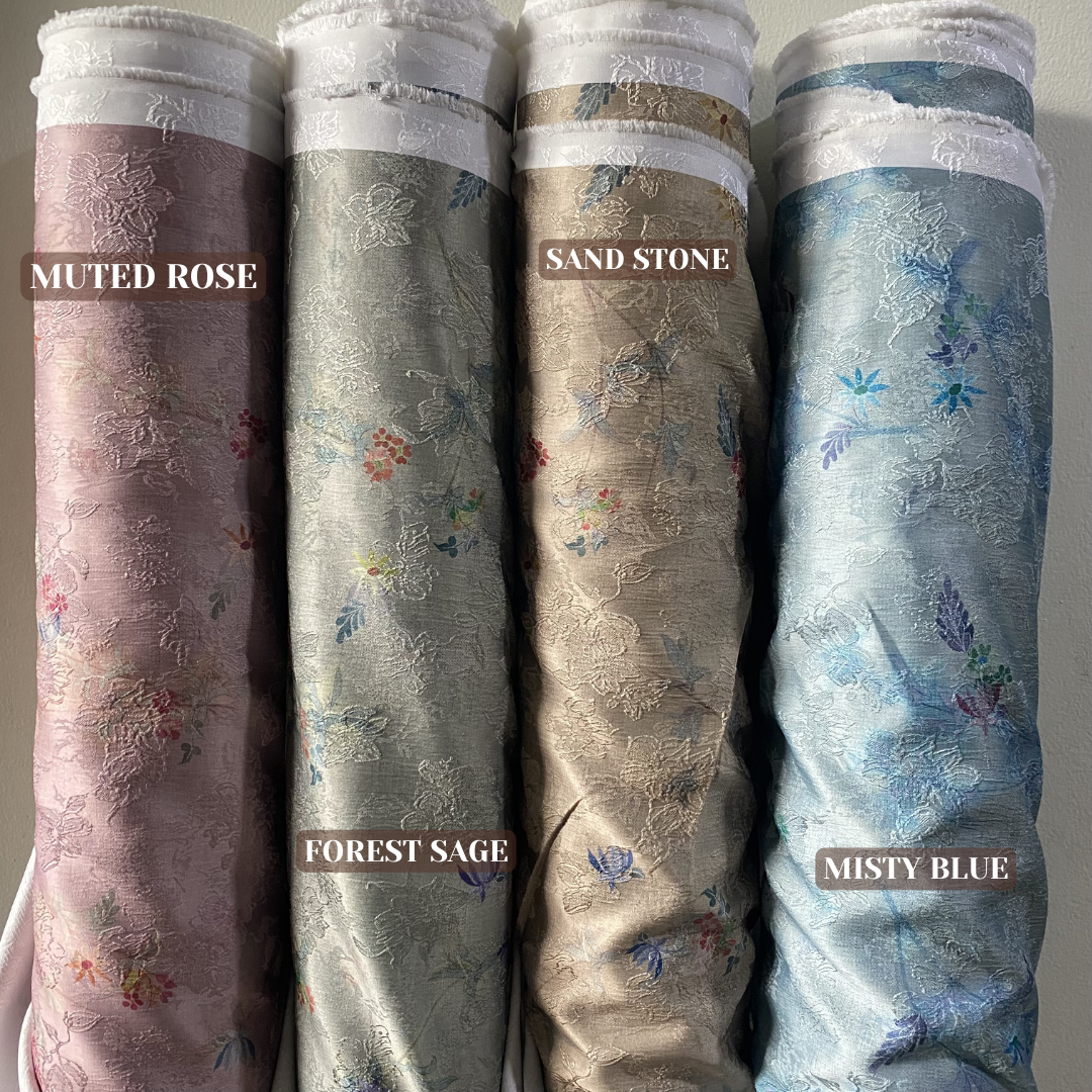 SET KEBAYA KURUNG AQUARELLE SAND STONE